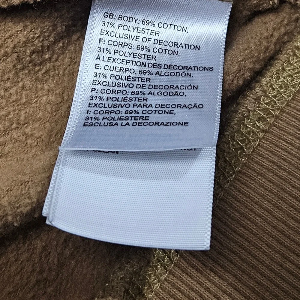 The North Face Crewneck Sweatshirt XL‎ Tan Fleece-Lined Pullover Outdoor Casual